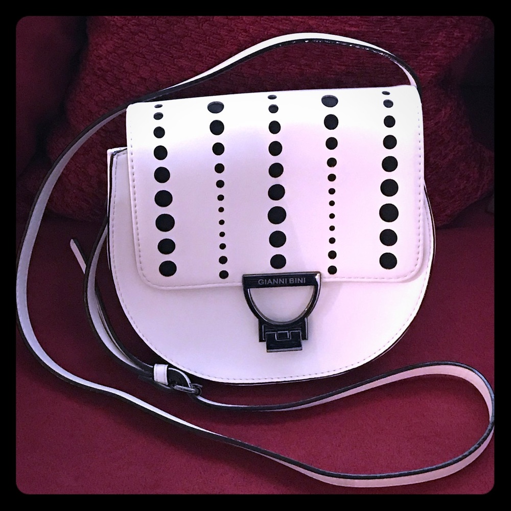 Gianni Bini Faux Leather Saddle Crossbody